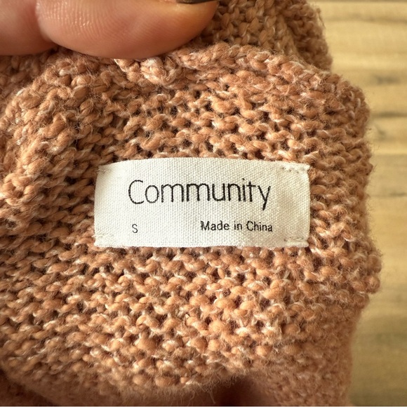 Aritzia Community tan cotton knit long open front cardigan - Small - Picture 4 of 5